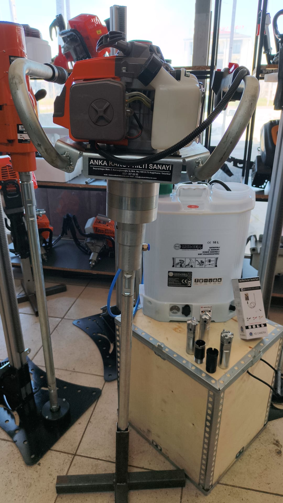 5.5 Planet Şanzıman Redüktörlü Benzinli El Sondaj Makinesi